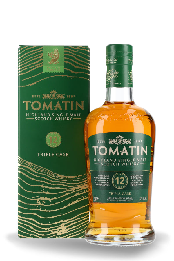 Tomatin 12 Jahre Bourbon & Sherry Casks  mit GB Whisky 43% vol. 0.7l